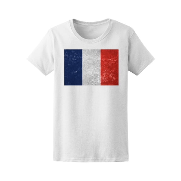 France Flag In Grunge Style Tee Men's -Image by Shutterstock