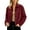 Wine, variant on Tqcoqu Suede Jackets for Women,2026 Casual Button Down Cropped Jacket,Fall Long Sleeve Outerwear Coats Work Office Clothes