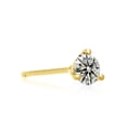 thumbnail image 3 of SuperJeweler 1/2 Carat Round Diamond Stud Earrings in 14 Karat Yellow Gold with Martini Setting, 3 of 6