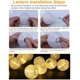 thumbnail image 5 of Linterna LED solar Luces de cadena Impermeable Festivo Navidad Año Nuevo Jardín al aire libre Luces decorativas Xemadio QH-280, 5 of 6
