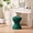 Green, variant on Multifunction Velvet Ottoman, Upholstered Vanity Stool Chair, Sturdy Round Footstool for Makeup, Living Room, Bedroom, Entryway, Beige