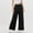 Black, variant on Juslio Girls Pants Casual Solid Child's Summer Black High Waist Cute Full Length Overalls Wide Leg