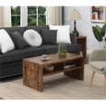 thumbnail image 2 of Pemberly Row Table Basse de Luxe avec Étagères en Finition Bois de Muscade, 2 of 7
