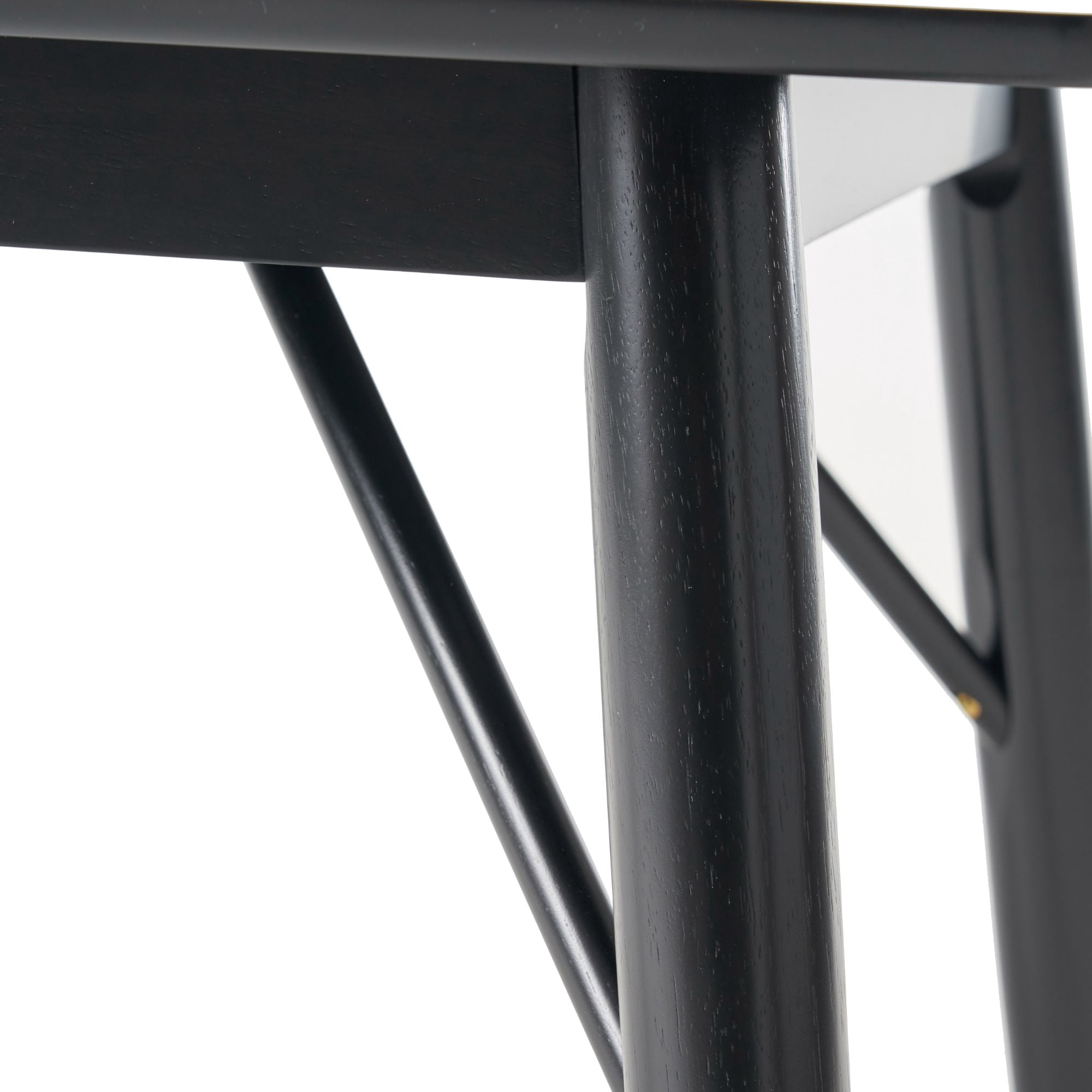 67.5" Black Contemporary Handcrafted Rectangular Dining Table