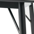 thumbnail image 5 of 67.5" Black Contemporary Handcrafted Rectangular Dining Table, 5 of 7