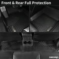 thumbnail image 4 of RVNI Floor Mats & Trunk Mat with Backrest for Hyundai Santa Fe 2024 2025 (Not Hybrid) 6&7 Seat TPE All Weather Floor Liner Anti-Slip Back, 4 of 9