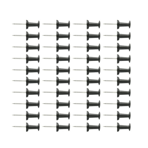 Billuyoard Pin de de 100 Uds., herramienta de Hardware negro, tachuelas, mapa, tablón de anuncios de fotos de seguridad, dispositivos de Type3 NO3