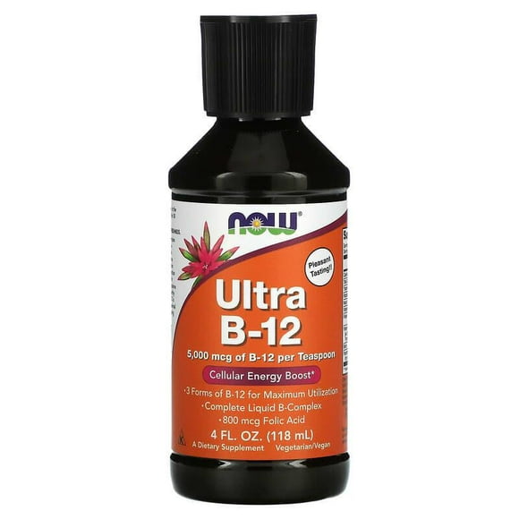 NOW Foods, Ultra B-12, 5000 mcg, 118 ml (4 oz. Líq.)