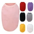thumbnail image 6 of SPRING PARK Dog Blank Shirts Solid Color Round Neck Dog T-Shirts Cotton Breathable and Soft Puppy Vest Summer Basic Dog Clothes Apparel for Most Pets Dogs Cats, 6 of 7