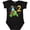 AB-Black, variant on Inktastic 2nd Birthday Cute Turtle in Party Hat with Confetti Boys or Girls Baby Bodysuit