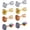 Rainbow CZ, variant on 4 Pairs Titanium Screw Back Surgical Stainless Steel Earrings for Women Men,Rainbow 5A Cubic Zirconia Studs Double Side Earrings Piercing Sleeper Jewelry 6mm