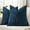 Navy Blue, variant on COOKCOK Chenille Throw Pillow Covers Set of 2, 18x18 Inch Thick Textured Farmhouse Couch Pillow Covers - Modern Neutral Decorative Pillow Cases for Sofa, Bed, Living Room, Chocolate