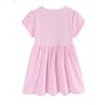 thumbnail image 2 of HWJAD Summer Cotton Dress for Toddler Girls Flower Short Sleeve Kids Girl A-line Casual Play Dresses, 2 of 8