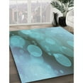 thumbnail image 2 of Ahgly Company Indoor Square Patterned Deep-Sea Green Area Rugs, 4' Square, 2 of 6