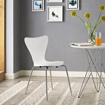 Modway Ernie Dining Side Chair with Chrome Legs, Multiple Colors