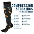 thumbnail image 2 of FORMRS Womens Knee High Socks Casual Long Thick Travel Daily Wear, 2 Pairs, Pixel Cat, 2 of 6