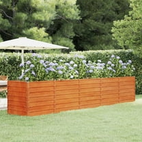 vidaXL Garden Raised Bed Rusty Corten steel 157.5 x 31.5 x 30.3 in
