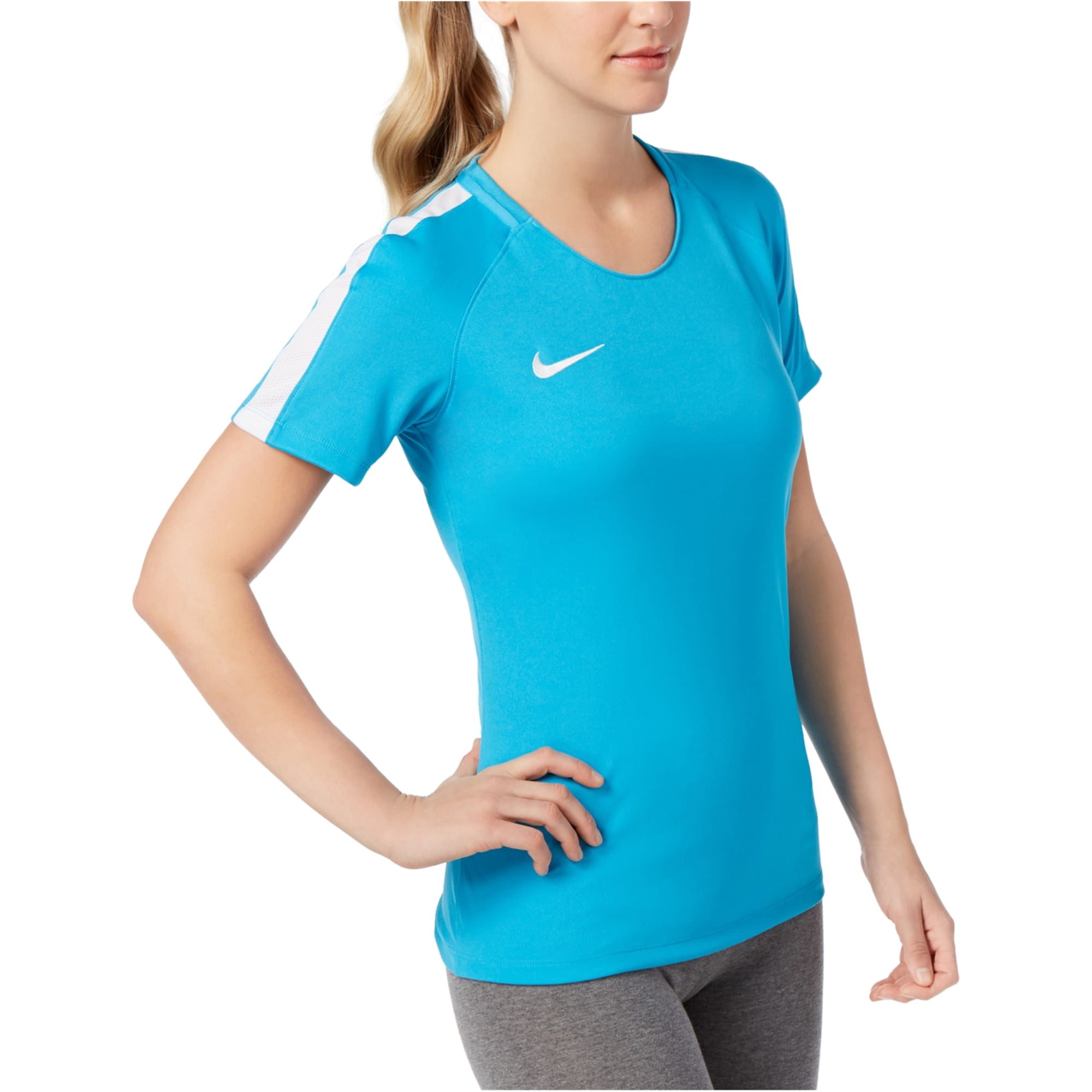T Shirt Nike Academy Nike - Nike Womens Dry Academy Basic T-Shirt, Blue, XL (16-18