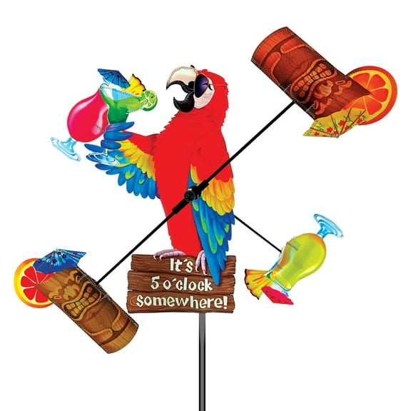 Island Parrot 18 inch Whirligig