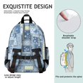 thumbnail image 5 of Pioneer Flower Floral Print Pattern Backpack for School, Cute School Bag with Adjustable Shoulder Straps and Padded Back, 15.25"x11.5"x5.25", 5 of 5