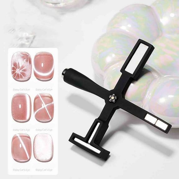 6 in 1 Nail Magnet, Cat Eye Gel Nail Polish Magnet for Nails, Magnetic Nail Polish Gel Tools for 3D Nail Art Design Nail Salon or DIY, Gifts Stocking Stuffers for Women