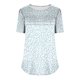thumbnail image 3 of Camisetas Casuales de la Mujer Moda Diaria No Posicionamiento Impreso Manga Corta Cuello Redondo Camiseta Superior, 3 of 5