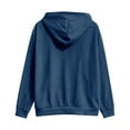 thumbnail image 5 of XAOFW Men'S Sweatshirts Hood Quarter Zip Solid Color Front Pouch Pocket Outdoor Athletic Fuzzy Fabric Long Sleeve Comfortable Stylish Leisure Party Night Pullover, 5 of 5