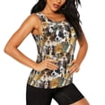 thumbnail image 2 of Balery Cute Dog Camiseta sin mangas estampada ligera para mujer, tops de entrenamiento sin mangas, camisetas de yoga transpirables de secado rápido.-XX-Large, 2 of 7