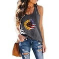 thumbnail image 2 of Dyegold 4th Of July Tank Tops For Women Summer Sleeveless American Flag Shirt Loose Casual Patriotic Graphic Tee Tops Tshirt, 2 of 4