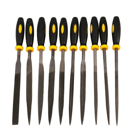 

Needle File 10pcs Needle File Set 180x5mm Comfortable Hand Grip Handles Mini Wood Rasp File Tools