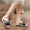 thumbnail image 6 of Anuirheih Clearance Slip on Sandals Women,Summer Ladies Shoes Open Toe Sandals Casual Women's Sandals(Black), 6 of 6