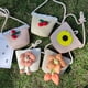 thumbnail image 5 of Bolso pequeño de paja tejido a mano de verano, bolso color piel, mini bolso de paja para niños con lindas flores, bolso mensajero para niños, 5 of 6