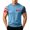 Light Blue, variant on LWavelet USA 4th of July T-Shirt for Men American Flag Short Sleeve Patriotic Independence Day Tee Top