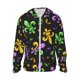 thumbnail image 1 of Fotbe Mardi Gras Carnival4 Chaqueta con Protección Solar UPF 50+ para Hombre y Mujer, Camisa con Capucha y Bolsillos-Medium, 1 of 7