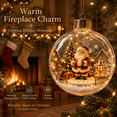thumbnail image 7 of Glowing Christmas Story Ornament, 3.15in Light-Up Mini Holiday Scene with Warm LED Light, Festive Keepsake Gift for Home Christmas Party Tree Mantel Holiday Decoration, F, 7 of 7