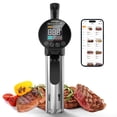 thumbnail image 3 of CharMeter SSV-102-W 2.4G WiFi Sous Vide Cooker, 1000W Sous Vide Machine with Immersion Circulator, App Recipes, Alarms, Timer and Booking Function, Ultra Accurate Control, 3 of 9
