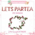 thumbnail image 2 of 10 Pack Rose Golden "let's Partea" Balloons - 16 Inch Tea Party Decorations With Teapot & Floral Accents For Weddings, Bridal Showers, 2 of 8