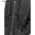 thumbnail image 1 of 【BuildOK】 Angel Print Oversized Hoodies Female Zip Up Aesthetic Gothic Grunge Streetwear [MX]pangjing, 1 of 4