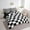 Black White, variant on Erosebridal Geometry Checkered Bedding Sets Twin Size,Plaid Square Comforter Sets with Sheets,Buffalo Decor,Reversible,Breathable,7-Piece