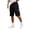 Black_0402S&04, variant on Fabrcox Cargo Men Shorts Elastic Waist Mens Work Shorts Fitness Tennis Going Out Big and Tall Men Bermuda Shorts with Multiple Pockets Gray S