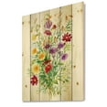 thumbnail image 2 of Designart 'Colorful Bouquet Of Wildflowers In Nature' Farmhouse Print on Natural Pine Wood, 2 of 5