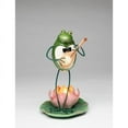 thumbnail image 3 of Ceramic Frog Banjo Tealight Candle Holder 9" Gift for Nature Lovers, 3 of 3