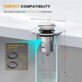thumbnail image 2 of Bathroom Sink Pop Up Drain Stopper-Brass Core Sink Drain Straine ,Universal Basin Sink Plug Replacem, 2 of 5