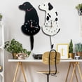 thumbnail image 5 of Wagging Labrador Dog Pattern Clock Wagging Tail Puppy children room Clock Black, 5 of 5
