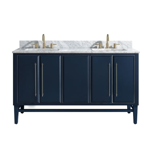Avanity Mason-Vs61-S-C Mason 60" Free Standing Double Basin Vanity Set - Blue