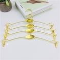thumbnail image 2 of Metal Coat Hangers Sturdy Anti Slip for Closets Clothes Racks for Shirts Skirts(Gold 10pcs), 2 of 3