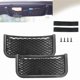 thumbnail image 1 of Paquete de 2 redes de almacenamiento, organizador multifuncional universal para coche, bolsa de almacenamiento de malla adhesiva para coches, caravanas, barcos y hogar, bolsa de almacenamiento negra, 1 of 5