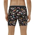 thumbnail image 4 of Rateoe Daisies Flowers Print Men’s Underwear Boxer Briefs Soft Comfortable Underwear Boxer Briefs, Long Leg Briefs,Anti-chafing Boxer Briefs, 4 of 7
