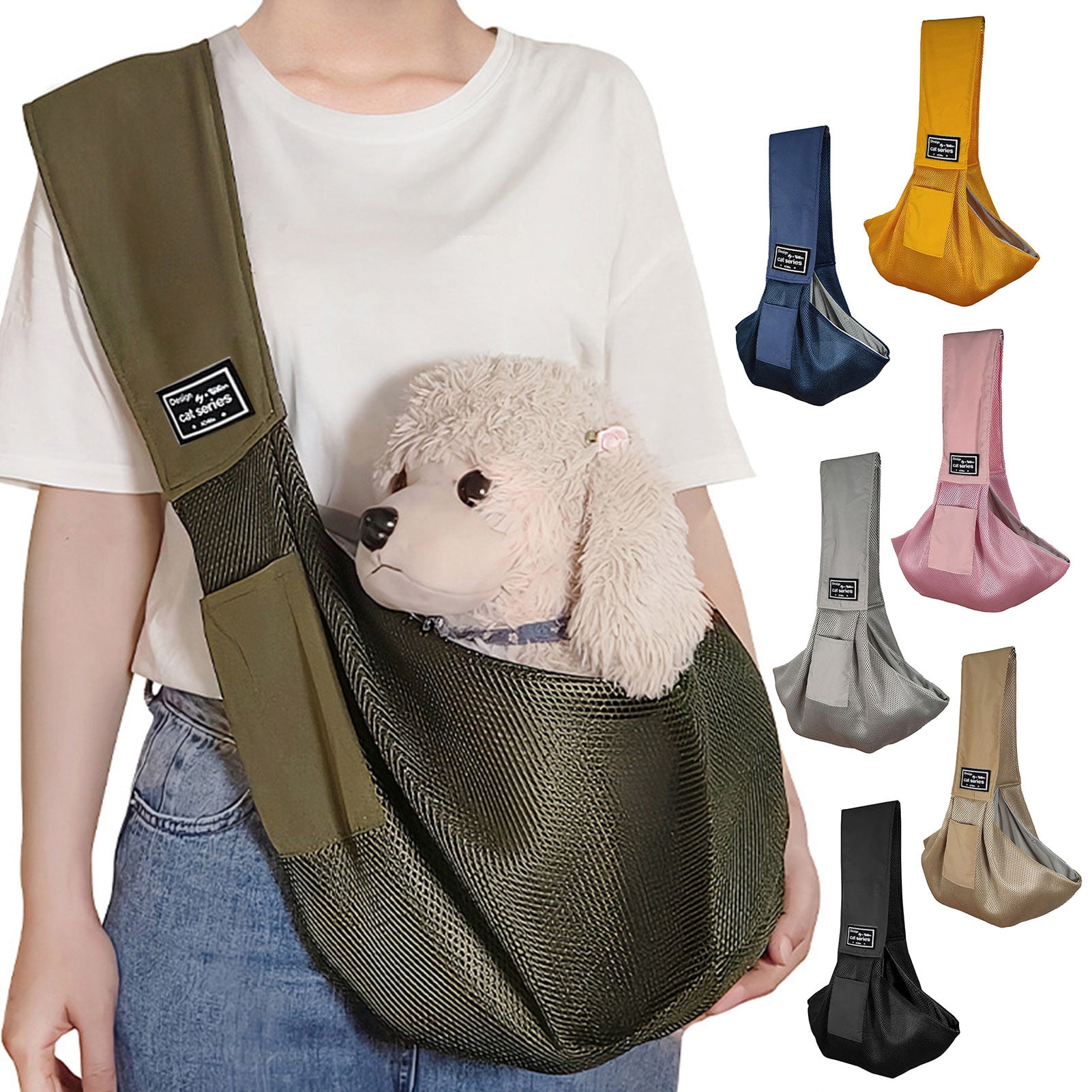 Pet Dog Sling Carrier Breathable Mesh