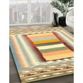 thumbnail image 2 of Ahgly Company Indoor Rectangle Contemporary Brown Gold Abstract Area Rugs, 7' x 9', 2 of 6